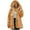 Brown, variant on Fjofpr Winter Coats for Women Sale Faux Fur Coats for Women with Hoodies Women Winter Warm Faux Coat Warm Furry Faux Jacket Long Sleeve Hooded Outerwear