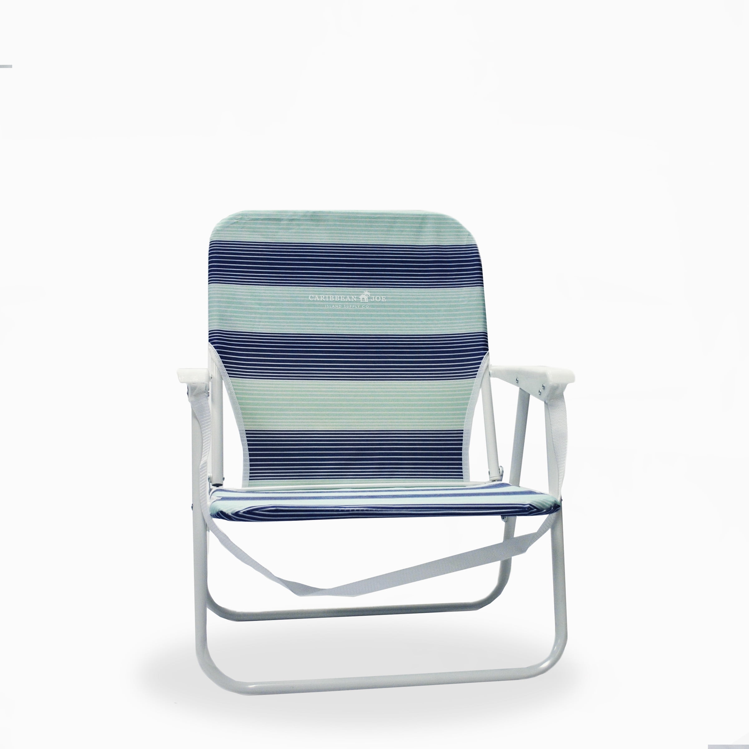 Caribbean Joe Folding Beach Chair Blue Yellow Stripes Walmart