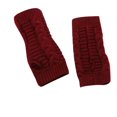 thumbnail image 2 of Women Fashion Knitted Plush Twist Windproof Warm Thickened Fingered Plus Gloves, 2 of 3