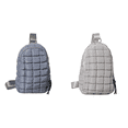 thumbnail image 1 of Bolso Pecho para Mujer Bandolera Acolchado Fiestas Y (gris Oscuro), 1 of 6