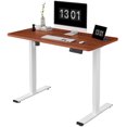 thumbnail image 3 of FlexiSpot Home Office Electric Height Adjustable Standing Desk 48" x 30" Memory Programmable Presets Computer Desk (White Frame+ White Top), 3 of 6