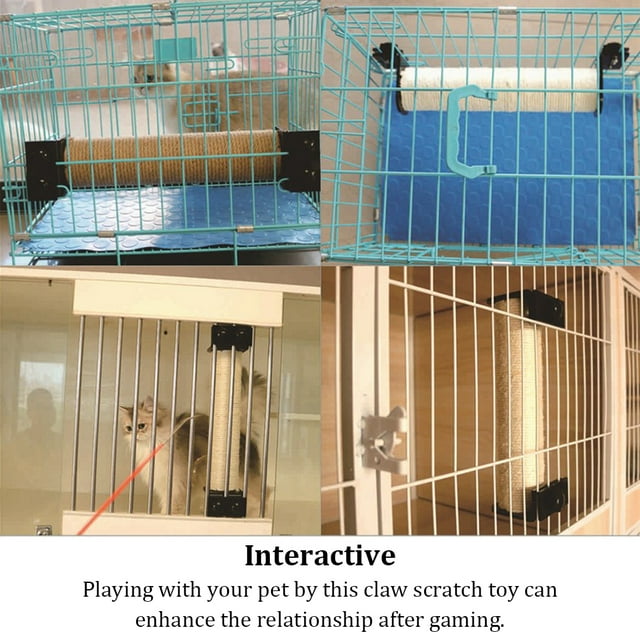 Universal Pets Wall-mounted Scratching Post Accessory Climbing Jumping DIY Interactive Toys Scratch Assembled Furniture Living Room M
