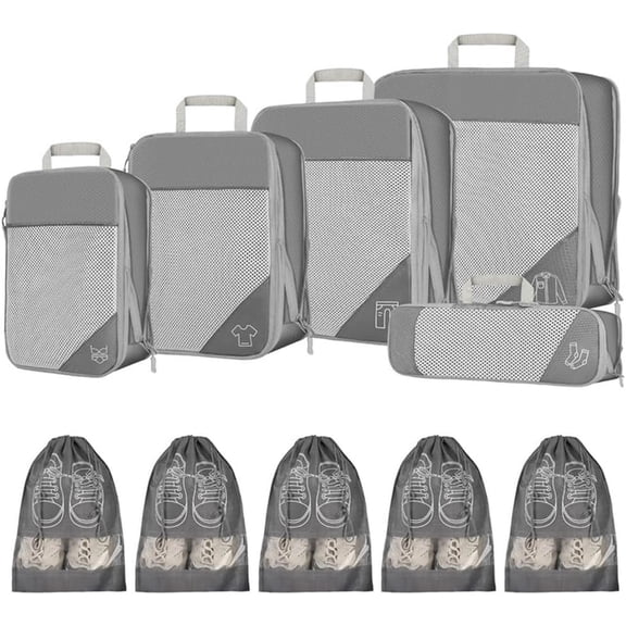 Compression Packing Cubes for Travel, Compression Cubes, Travel Luggage Organizer