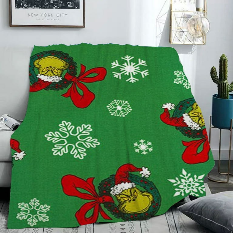 Grinch discount fleece throw