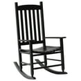 thumbnail image 7 of CL.HPAHKL Wooden Rocking Chair Outdoor Indoor Rocker Chair, Patio Chair with High Back and Armrest for Backyard Lawn Garden, Black, 7 of 7
