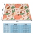 thumbnail image 4 of XMXT Flannel Throw Blanket for Couch, Cartoon Pink Peaches Bed Sofa Decor Blankets for Home Bedroom, 40 x 30 inches, 4 of 9