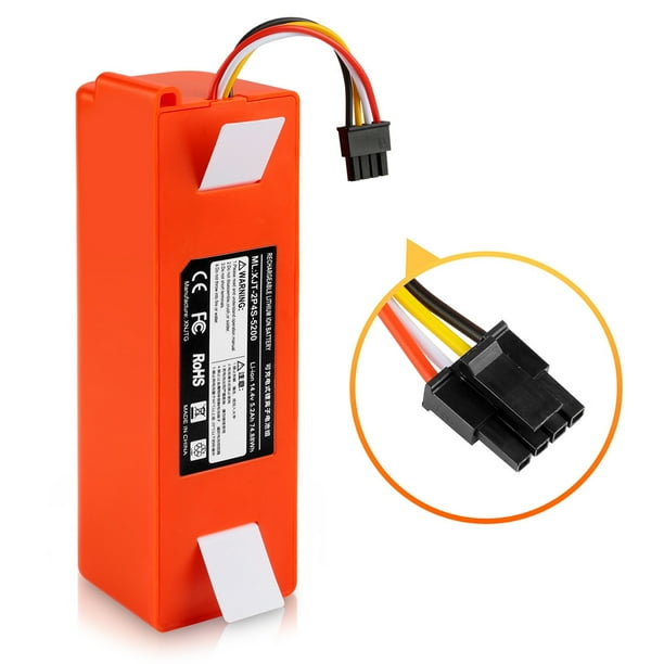 50 6500mah Vacuum Cleaner Replacement Battery Rechargeable For Xiaomi Robot Roborock S50 S51 S55 Accessory Spare Parts Walmart Com