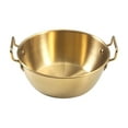 thumbnail image 4 of deevoka Kimchi Soup Pot Coffee Milk Warmer Noodles Pot for Gas s Outdoor Camping 16CM gold, 4 of 9