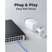 Reolink 4K PoE 8-Channel NVR System, 4 Plug-in Cameras, 2TB HDD, Smart Detection, Continuous Recording, RLK8-800B4