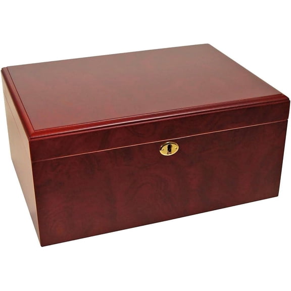 Bargain Humidors Clasico Rosa Rosewood Desktop Humidor for 100 Cigars