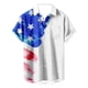 thumbnail image 4 of Camisa hawaiana con estampado 3D de la bandera estadounidense para hombres y mujeres, camisas casuales de playa para vacaciones de verano, camisetas de manga corta de calle de gran tamaño, 4 of 5