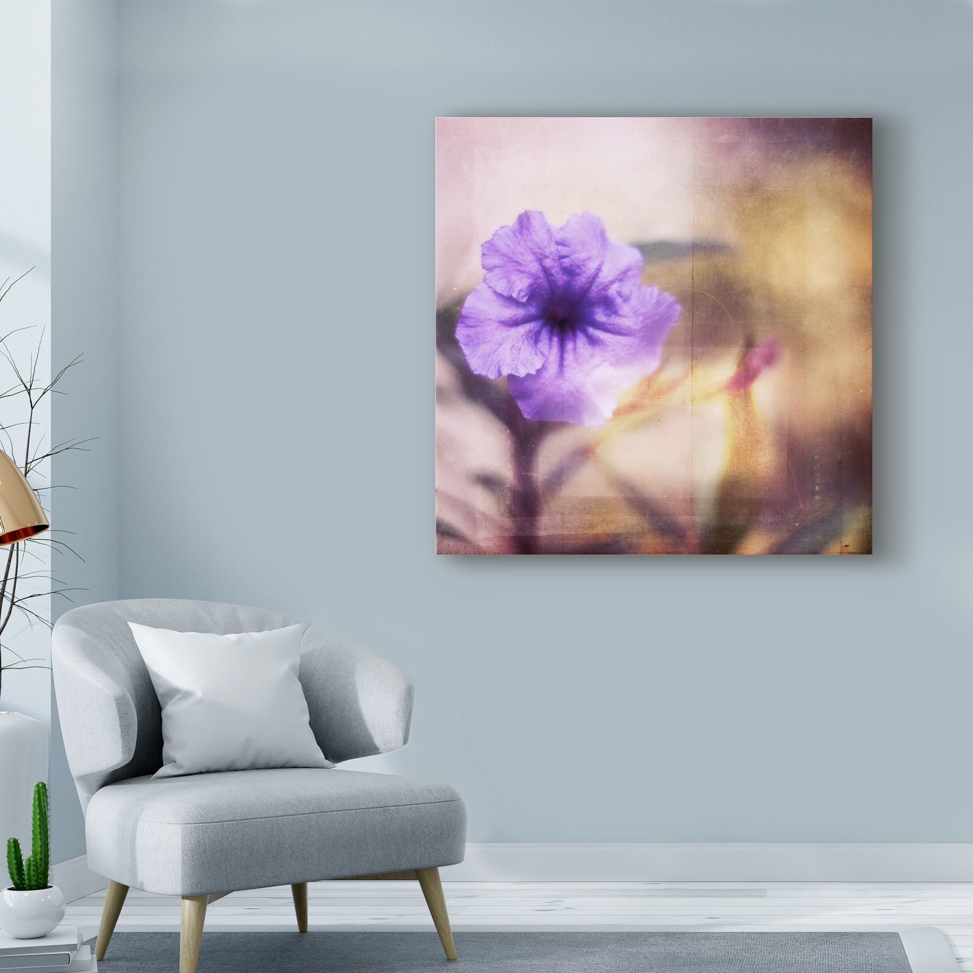 Trademark Fine Art 'Purple Tranquility I' Canvas Art by Emily Robinson