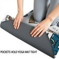 thumbnail image 3 of Blue Football Game Icons Pattern Hot Yoga Mat Towel Non Slip for Hot Yoga - Quick-Drying Yoga Mat Cover with 4 Corner Pockets with Travel Bag - Hot Yoga Towel Non Slip 70"x26", 3 of 6