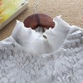 thumbnail image 3 of 2s En Decorativo Cuello Falso Mujeres Media Camisa Blusa Colr Desmontable Vintage Estilo Soledad Collar desmontable de las mujeres desmontables, 3 of 10