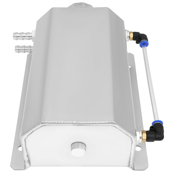 2L Universal Radiator Overflow Tank Bottle Catch Can Polished Stainless Steel