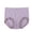 Purple, variant on Kmdttou Seamless Underwear for Women Sexy Lace High Cut Panties Comfort Bikini Panty Stretch Underpants Breathable Ladies Briefs (Available in Plus Size) Blue-M