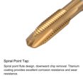 thumbnail image 3 of Unique Bargains M6 x 1 Spiral Point Thread Tap 5.0mm Drill Bit Set High Speed Steel Titanium Plated, 3 of 6