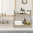 thumbnail image 7 of Coffee Bar Accessories and Organizer Countertop, 2-Tier Kitchen Racks and Shelves, Brown, 7 of 7