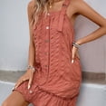 thumbnail image 5 of Aloohaidyvio Dresses for Women Womens 2025 Summer Floral Mini Dress Boho Flowy Dresses Short Sleeveless Ruffle Spaghetti Strap Dress, 5 of 8