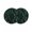 Green, variant on Green Forest Round 15 Inch Placemats Set of 6, Modern Pine Trees Mysterious Art HeatResistant Non Slip Place Mats for Dining Table, Wipeable Braided Kitchen Table Mats for Housewarming
