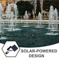 thumbnail image 4 of HEALEEP 1 Set Mini Solar Fountain Black Fountain Spray for Garden Outdoors, 4 of 4