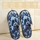 thumbnail image 2 of Balery Blueberry Pantuflas de Casa de Felpa Silenciosas con Diseño Estampado, Zapatillas Cómodas Antideslizantes de Algodón para Interior-Large, 2 of 8