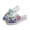 Abstract Hippie Flower Butterfly, variant on POLERO Women's Moon Stars and Butterfly Walking Shoes Comfort Slip On Garden Clogs Breathable Mesh Mules