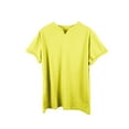 thumbnail image 4 of JDEFEG Sweatshirts for Men Big and Tall Men's Muscle V Neck Shirts Slim Fit Shirt Short Sleeve T Shirts Casual Tee Running Gym Workout Tee Tops Undershirts Yellow Size S, 4 of 4