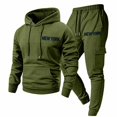 thumbnail image 2 of SUYIDA Men's Winter Tracksuit Set, Athletic Sweatshirt and Jogger Pants, Cozy Activewear Outfit for Fall Winter Workout, Running and Casual Everyday Wear, 2 of 4