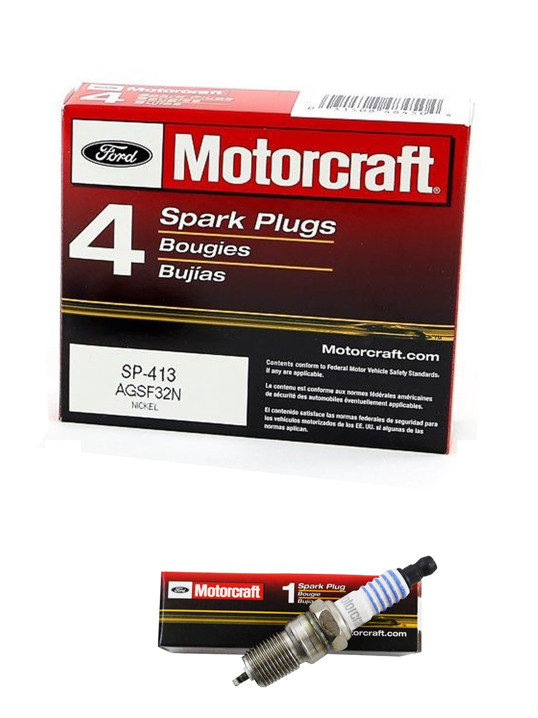 Set of 8 ISA Heavy Duty Ignition Coil & Motorcraft Spark Plugs Compatible with 2000-2011 Ford F-150 Lincoln Town Car Mercury Grand Marquis Expedition Explorer E-150 Crown Victoria 4.6L V8 FD503 SP413