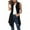 Black, variant on APEXFWDT Womens Long Vests Sleeveless Draped Lightweight Open Front Cardigan Casual Loose Asymmetric Hem Vest