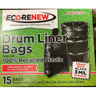 Iron-Hold 55 Gal. Black Drum Liner Trash Bags 18 Pack - MacDonald  Industrial Supply
