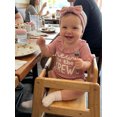 thumbnail image 6 of BemeyourBBs Newborn Baby Girl Summer Clothes Hospital Going Home Outfit Baby Girl New To The Crew Romper Letter Embroidered Short Sleeve Waffle Knit Ruffle Jumpsuit Shorts Headband, 6 of 9