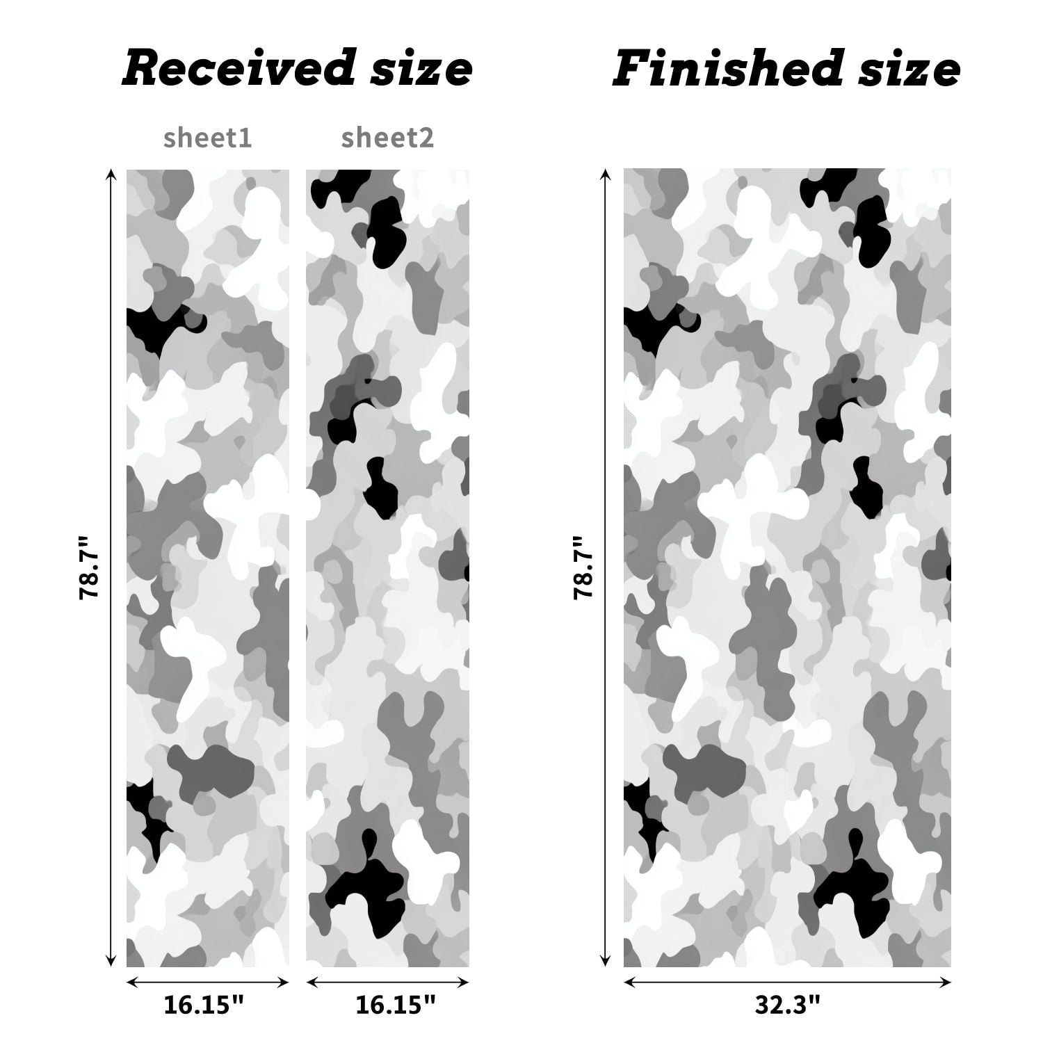 Self Adhesive Vinyl Refrigerator Wrap Set military camouflage Abstract hunting Door Mural Removable Fridge Sticker Peel and Stick&nbsp;Full Door Cover Decal Kitchen Bar Decor