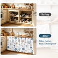 thumbnail image 4 of Blue Brown Coastal Cabinet Curtain 35"Wx35"L,Dustproof Under Sink Skirt with Self Adhesive Tape,Nautical Summer Beach Sea Turtle Cabinet Curtain Cover for Kitchen Sink,Bathroom Vanity,Laundry Room, 4 of 9