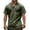 Army Green, variant on Medieval Viking T-Shirt for Men Ethnic Printed Summer Boho Short Tee Retro V Neck Cotton Linen Beach Hippie Shirt
