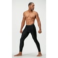 DEVOPS 2 Pack Men's Compression Pants Athletic Leggings (Medium, Black
