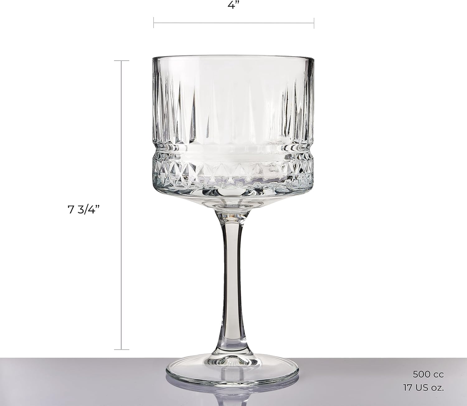 Vintage Coupe Glasses Set Of 4 - Exclusive Champagne, Cocktail, Martini, Wine Glasses - Long Stem Glassware - 8.8 oz - Perfect for Parties, Gifts, Housewarming, Weddings,Aniversary