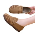thumbnail image 5 of YOUYEDIAN Loafers for Women Fashion Belt Design Breathable Comfy Versatile Soft Flats Casual Slip On Platform Walking Shoes, 5 of 5