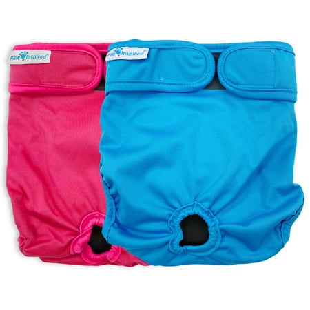 UPC: 0682198762245 | Paw Inspired 2ct Washable Reusable Dog Diapers for Female Doggie  Puppy  Cat | Cloth Diapers for Dogs in Heat  Pet Diapers | Incontinence Diapers that Stay On (Assorted (Black Lining)  Large)