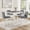 Grey + White + 5-Piece Counter Height Table Set with 4 Chairs, variant on 5-Piece Counter Height Table Set with 4 Chairs, Counter Height Table Set for 4 with Chairs, Wooden Counter Height Table Set for Kitchen, Dining Room, Grey & White Two Tone