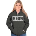 thumbnail image 4 of Crazy Cat Lady Meow Kittycat Lover Zip Hoodie Sweatshirt Women Brisco Brands X, 4 of 6