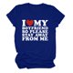 thumbnail image 2 of Fiudx Camisas para Mujer Camiseta de Manga Corta Estampada con Cuello Redondo a La Moda para Mujer, Camisetas Holgadas Informales, 2 of 3