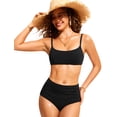 thumbnail image 3 of Top de Bikini CRZ YOGA A-C con Relleno Ajustable Negro S, 3 of 5