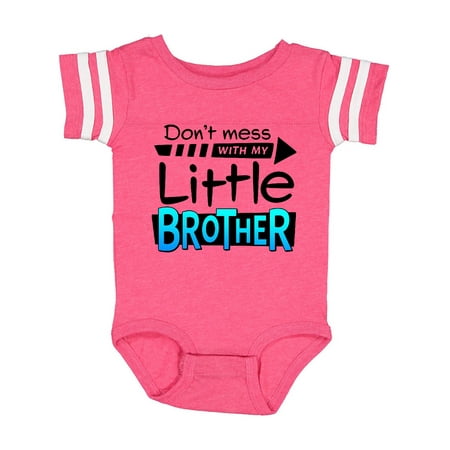 

Inktastic Don t Mess with my Little Brother Gift Baby Boy or Baby Girl Bodysuit