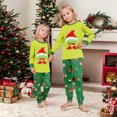 thumbnail image 6 of Christmas Family Pajamas Matching Sets, Santa Hat Pattern Long Sleeve Tees and Pants, Cozy Loungewear for Family Matching Sets, 6 of 8