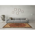thumbnail image 3 of Ahgly Company Indoor Round Persian Brown Traditional Area Rugs, 6' Round, 3 of 4