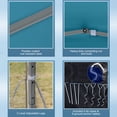 thumbnail image 6 of Outsunny 10' x 10' Pop Up Canopy with 4 Removable Sidewalls, Light Blue, 6 of 8