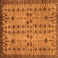 thumbnail image 1 of Ahgly Company Indoor Square Southwestern Orange Country Area Rugs, 5' Square, 1 of 4