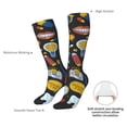 thumbnail image 4 of Bingfone Teeth Print Compression Socks for Women and Men Long Socks for Running Athletic Cycling Nurse, 4 of 6